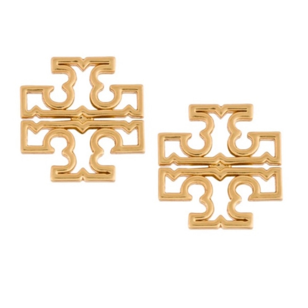 ✨ Tory Burch | Britten Logo Stud Earrings | Gold